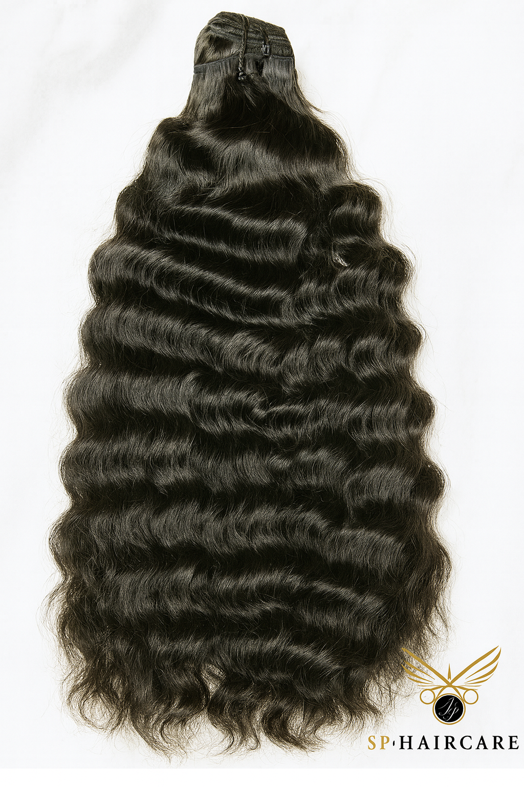 Deep Wavy Curly (RAW HAIR) Extensions Weft