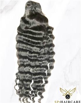 Deep Wavy Curly (RAW HAIR) Extensions Weft