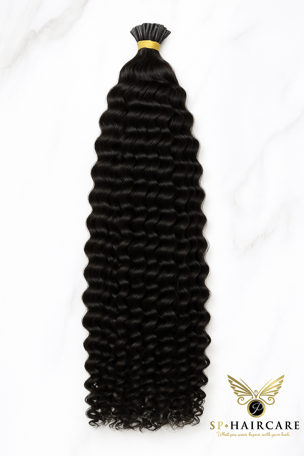 I-Tip Hair Extensions Deep Wavy Curly 100g