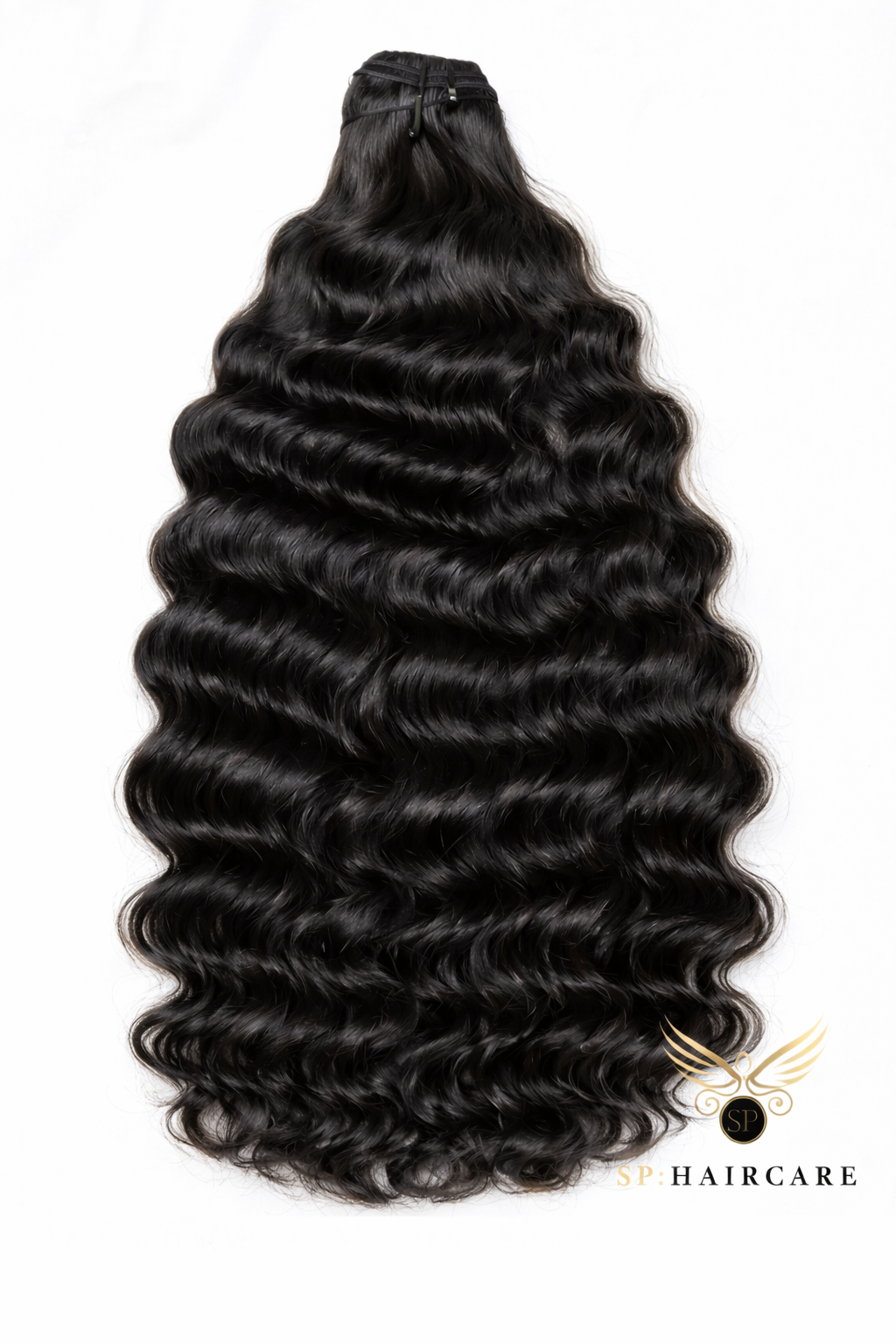 Deep Wavy Curly (RAW HAIR) Extensions Weft